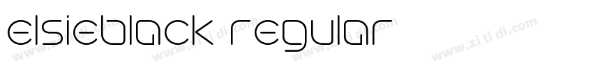 elsieblack regular字体转换 elsieblack regular字体转换